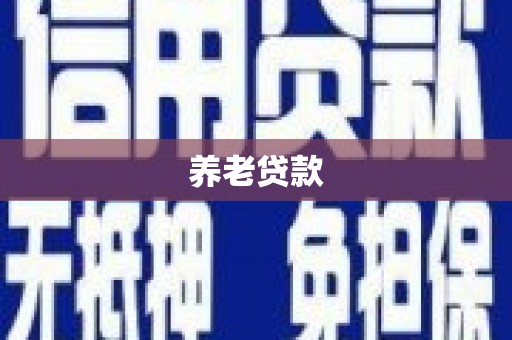 汤原养老贷款