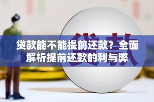 汤原贷款能不能提前还款？全面解析提前还款的利与弊