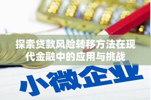 汤原探索贷款风险转移方法在现代金融中的应用与挑战