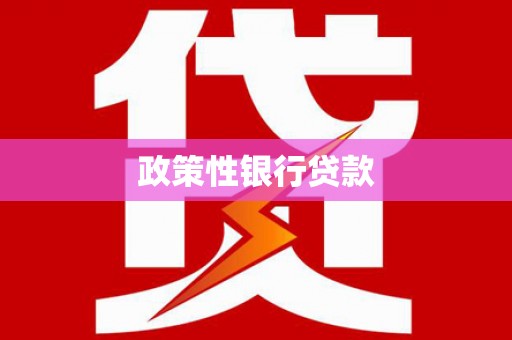 汤原政策性银行贷款