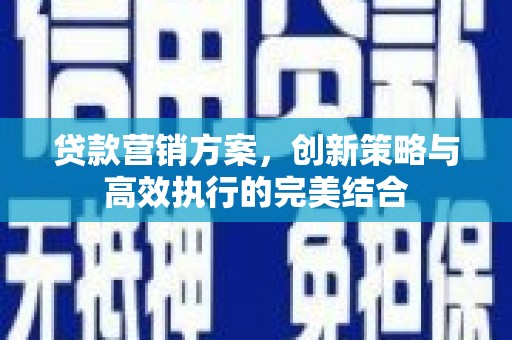 汤原贷款营销方案，创新策略与高效执行的完美结合