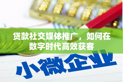 汤原贷款社交媒体推广，如何在数字时代高效获客
