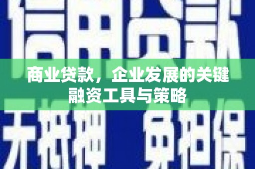 汤原商业贷款，企业发展的关键融资工具与策略