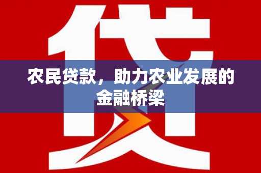 汤原农民贷款，助力农业发展的金融桥梁
