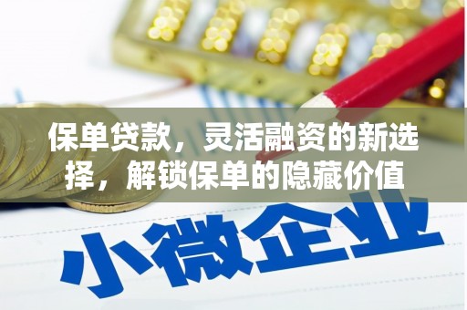 汤原保单贷款，灵活融资的新选择，解锁保单的隐藏价值