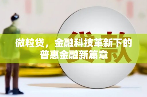 汤原微粒贷，金融科技革新下的普惠金融新篇章