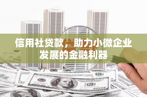 汤原信用社贷款，助力小微企业发展的金融利器