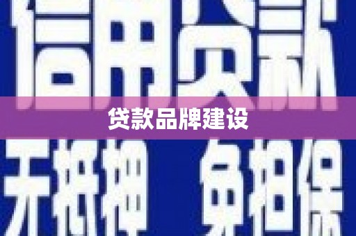 汤原贷款品牌建设
