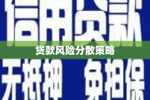 汤原贷款风险分散策略