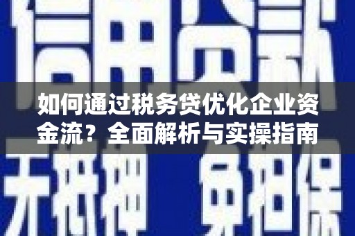 汤原如何通过税务贷优化企业资金流？全面解析与实操指南