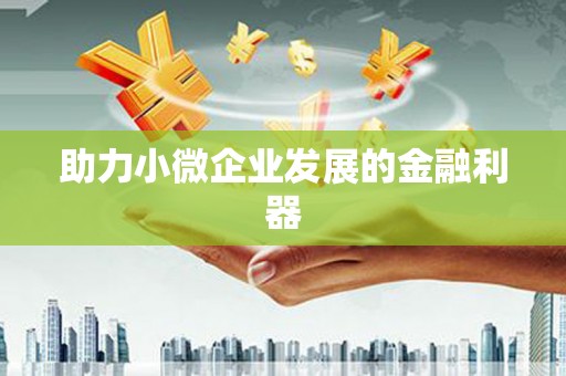 汤原助力小微企业发展的金融利器