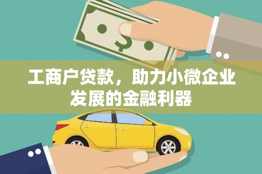 汤原工商户贷款，助力小微企业发展的金融利器