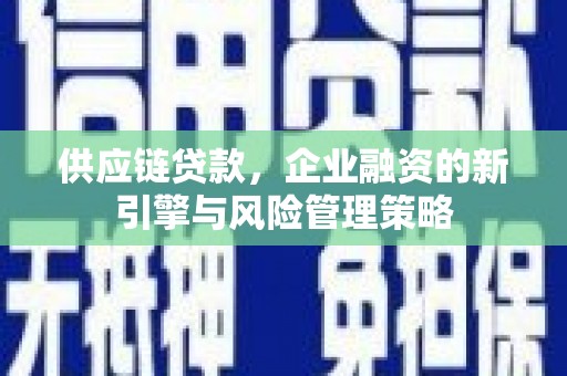 汤原供应链贷款，企业融资的新引擎与风险管理策略