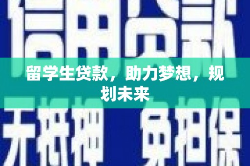 汤原留学生贷款，助力梦想，规划未来