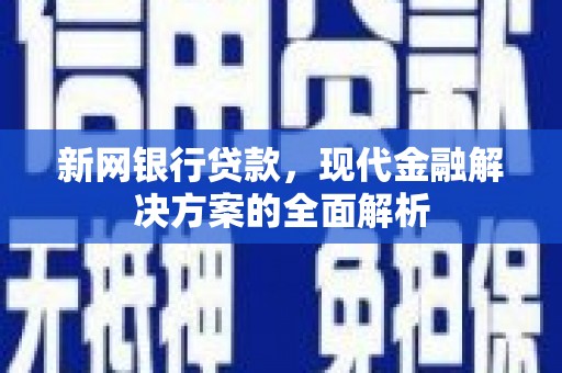汤原新网银行贷款，现代金融解决方案的全面解析