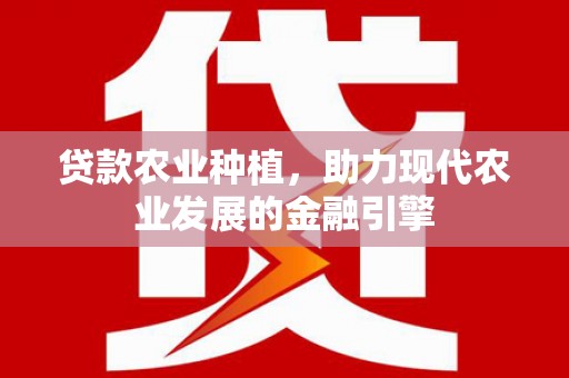 汤原贷款农业种植，助力现代农业发展的金融引擎
