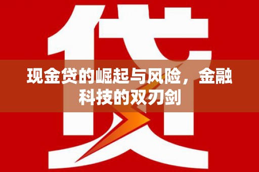 汤原现金贷的崛起与风险，金融科技的双刃剑