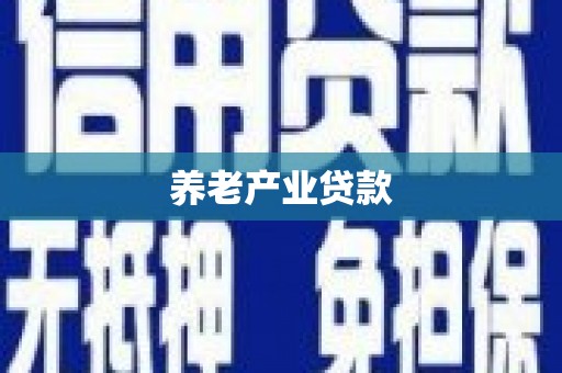 汤原养老产业贷款