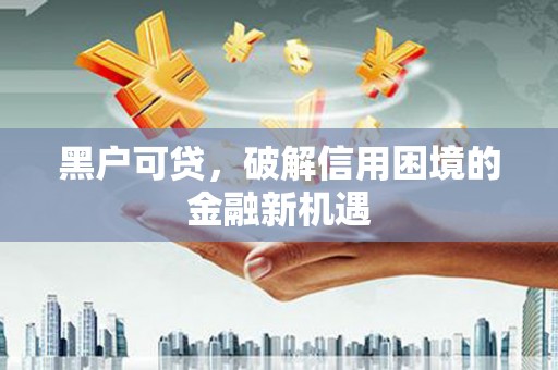 汤原黑户可贷，破解信用困境的金融新机遇