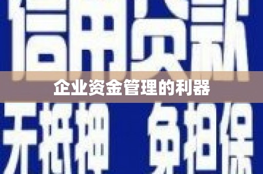 汤原企业资金管理的利器