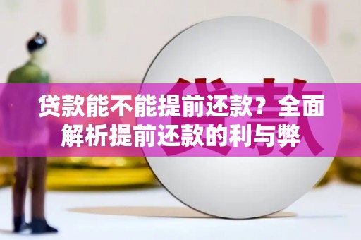 汤原贷款能不能提前还款？全面解析提前还款的利与弊